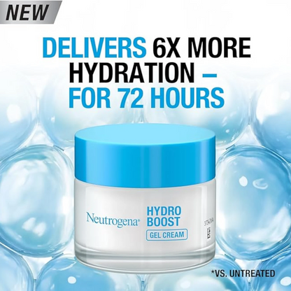 Neutrogena Hydro Boost Water Gel Face Moisturizer with Hyaluronic Acid – Intense Hydration for Normal to Combination Skin – Lightweight, Oil-Free, Non-Comedogenic – 50ml - Damoo