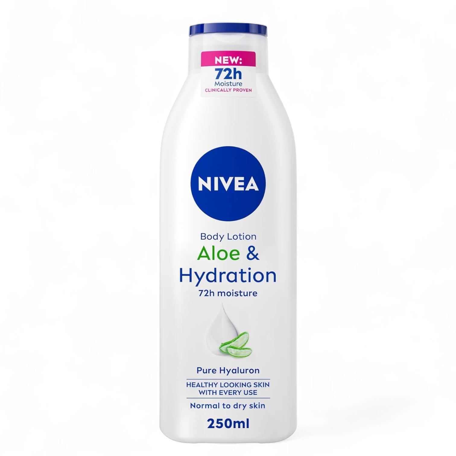 NIVEA Aloe & Hydration Body Lotion – 250 ML | 5in1 Complete Care | Deep Moisture Serum with Aloe Vera | For Normal to Dry Skin | 72H Hydration | Fast-Absorbing & Non-Greasy - Damoo