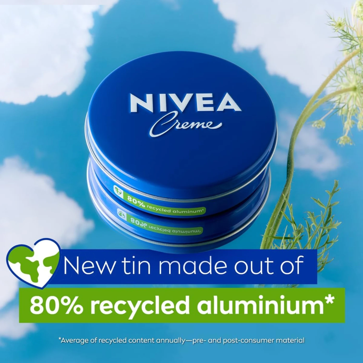 NIVEA Creme Tin 150 ML – Intensive Moisturizing Cream for Face, Hands & Body | With Eucerit®, Panthenol & Glycerin | Preservative-Free | Suitable for All Skin Types - Damoo