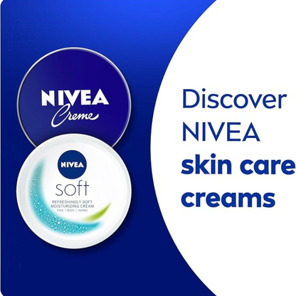 NIVEA Creme Tin 150 ML – Intensive Moisturizing Cream for Face, Hands & Body | With Eucerit®, Panthenol & Glycerin | Preservative-Free | Suitable for All Skin Types - Damoo