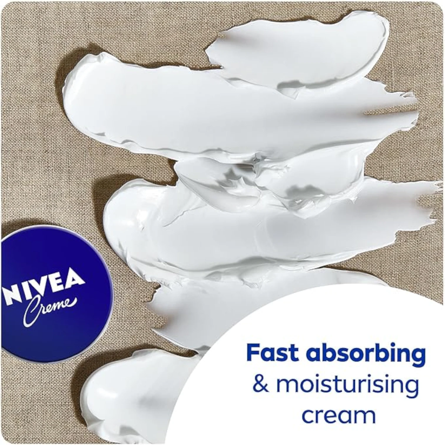 NIVEA Creme Tin 150 ML – Intensive Moisturizing Cream for Face, Hands & Body | With Eucerit®, Panthenol & Glycerin | Preservative-Free | Suitable for All Skin Types - Damoo