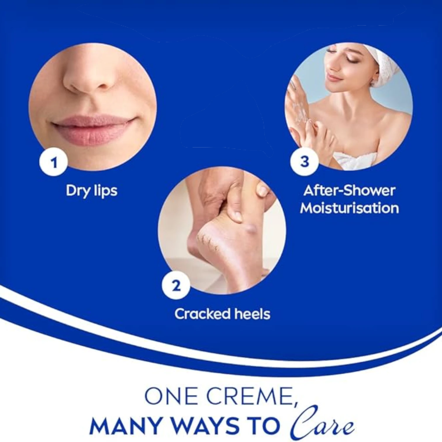 NIVEA Creme Tin – Intensive Moisturizing Cream for Face, Hands & Body | With Eucerit®, Panthenol & Glycerin | Preservative-Free | Suitable for All Skin Types | 60 ML - Damoo