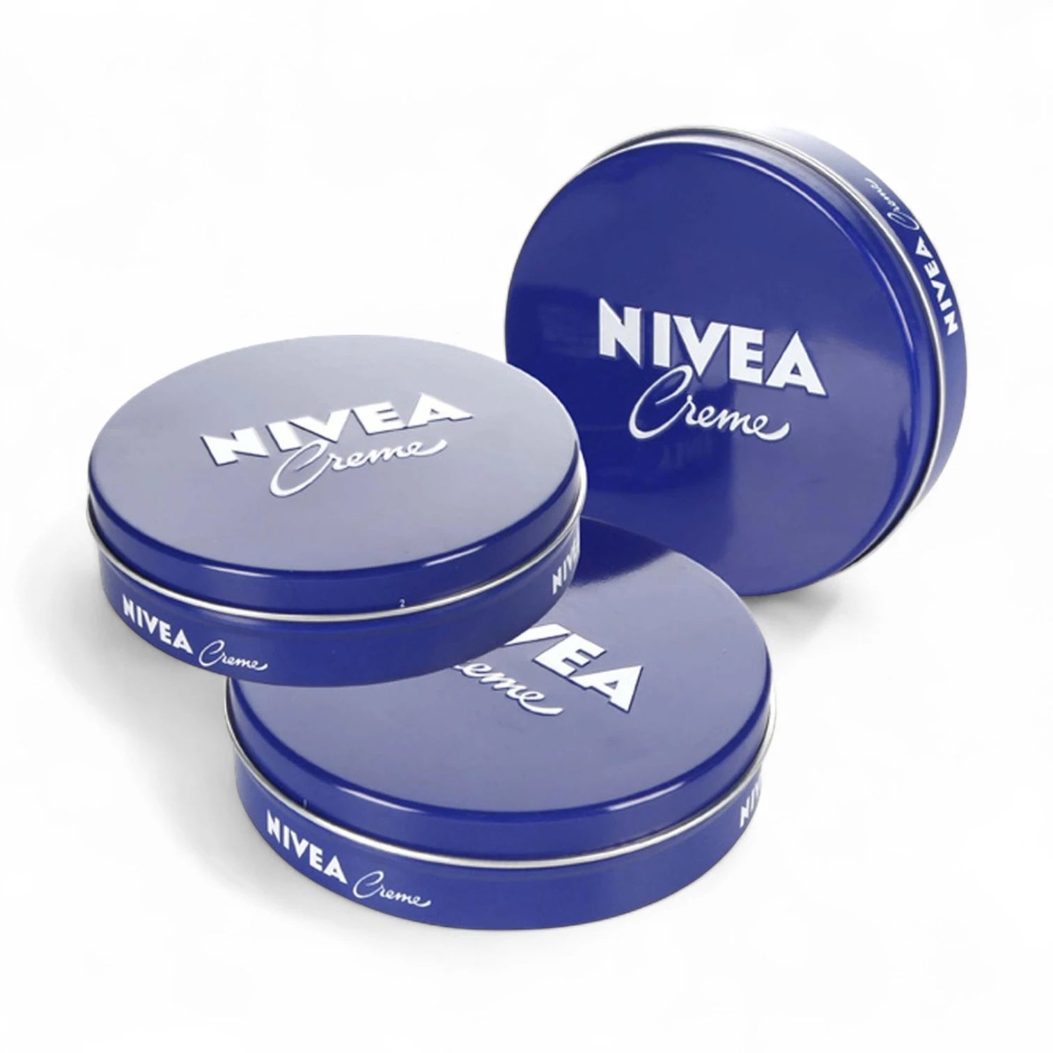 NIVEA Creme Tin Pack of 3 (150ml each) – Intensive Moisturizing Cream for Face, Hands & Body - Daily Use for All Skin Types, Paraben-Free, Dermatologically Tested - Damoo