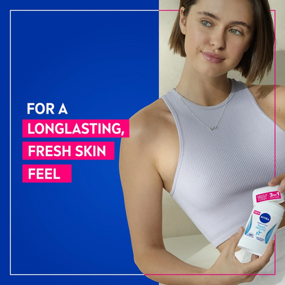 NIVEA Deodorant 3 in 1 Stick for Women 50ml – 48h Antiperspirant Protection, Fresh Natural Scent with Ocean Extracts, Alcohol-Free - Damoo