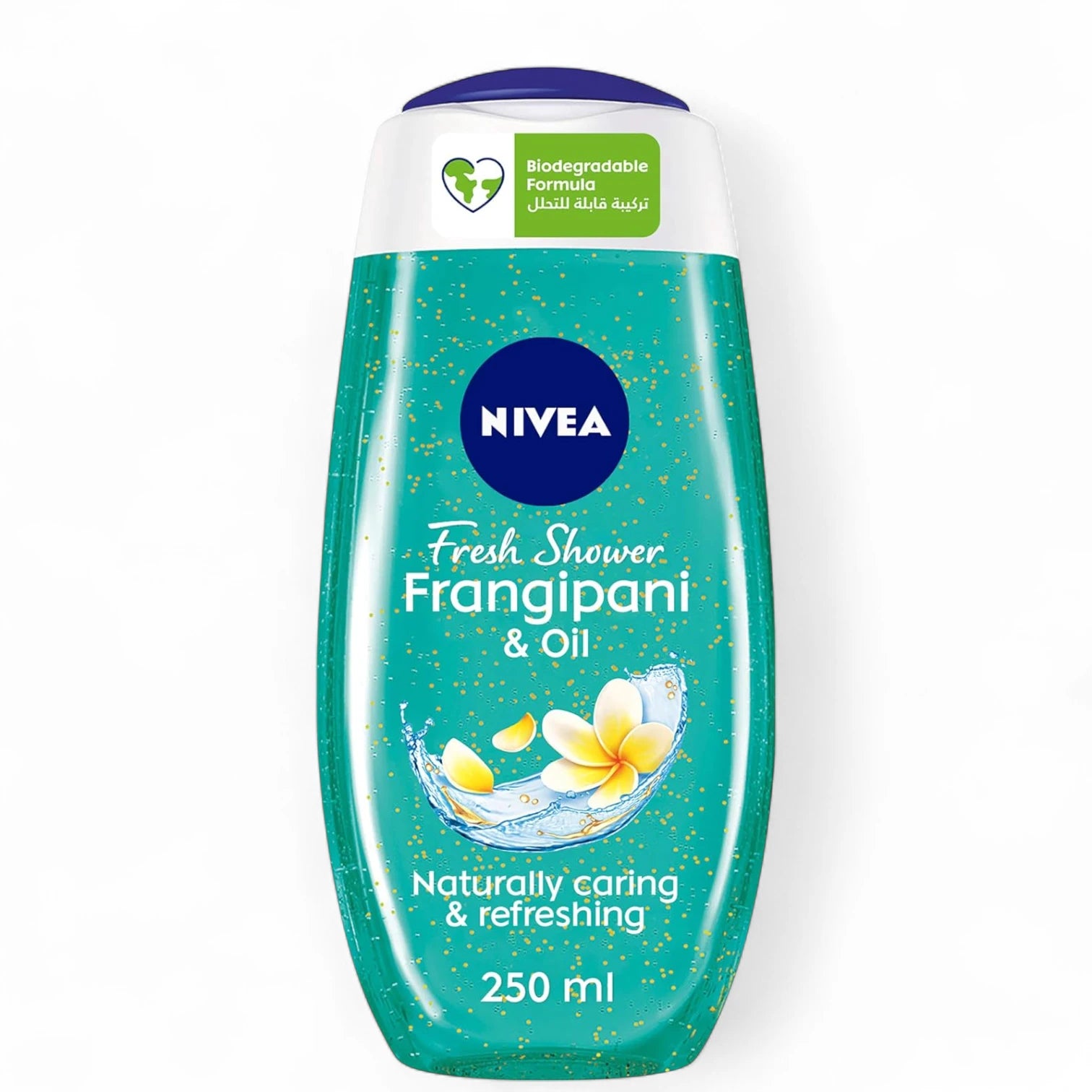 NIVEA Frangipani & Oil Shower Gel for Women 250ml – Refreshing Body Wash with Care Oil Pearls, Long-Lasting Moisturizing Formula - Damoo