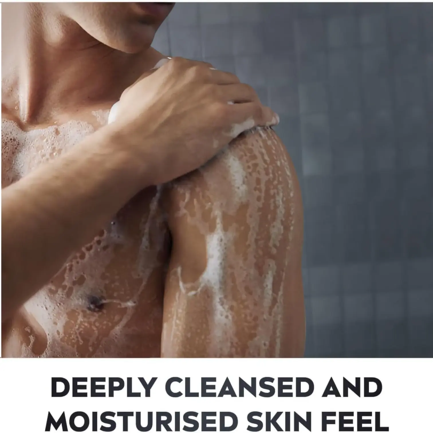 NIVEA Men Deep Clean Shower Gel with Microfine Clay 250ml– Body, Face & Hair Wash, Deep-Cleansing & Refreshing - Damoo
