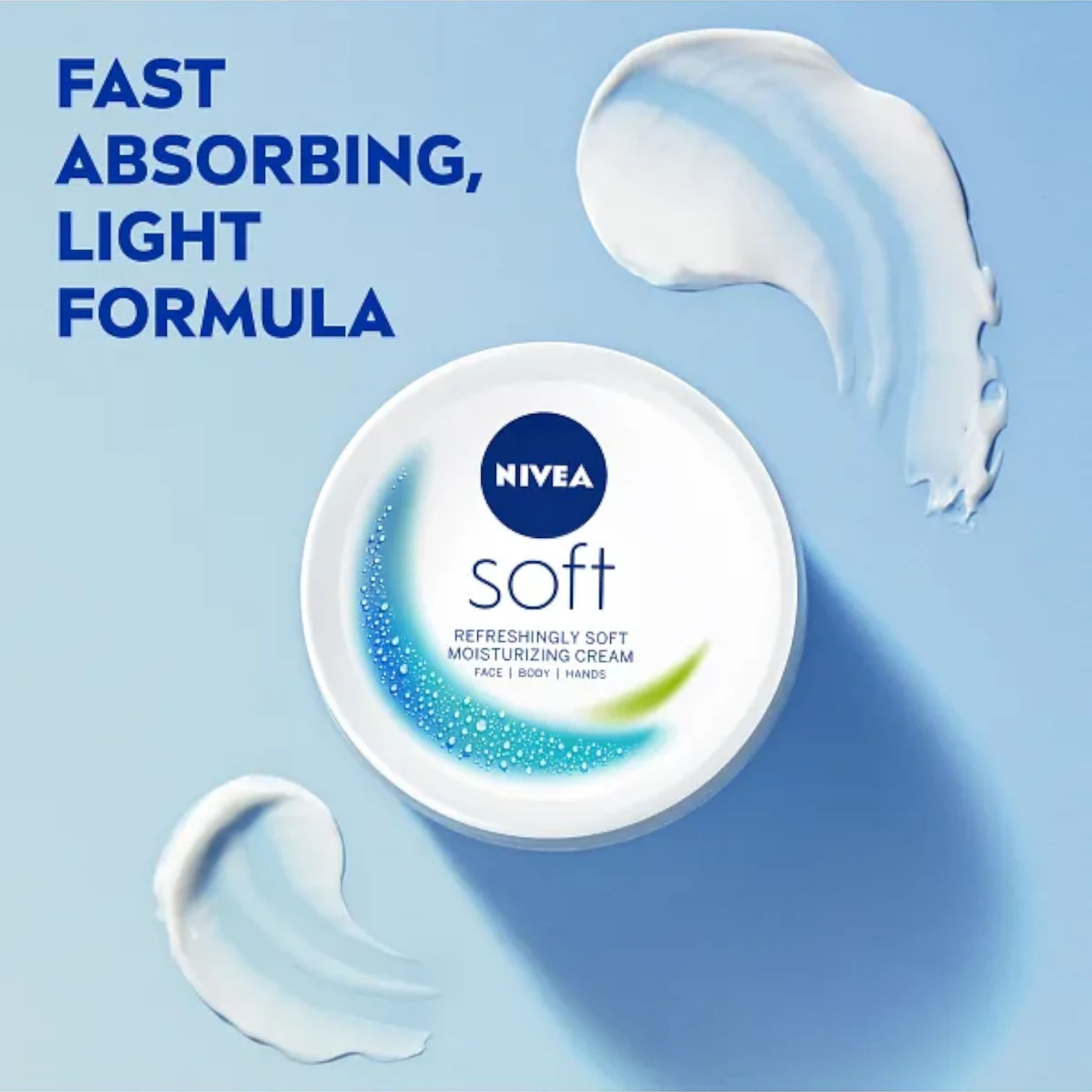 NIVEA Soft Moisturising Cream – Vitamin E & Jojoba Oil | Lightweight Face, Hand & Body Moisturizer | 100ml Travel Jar - Damoo