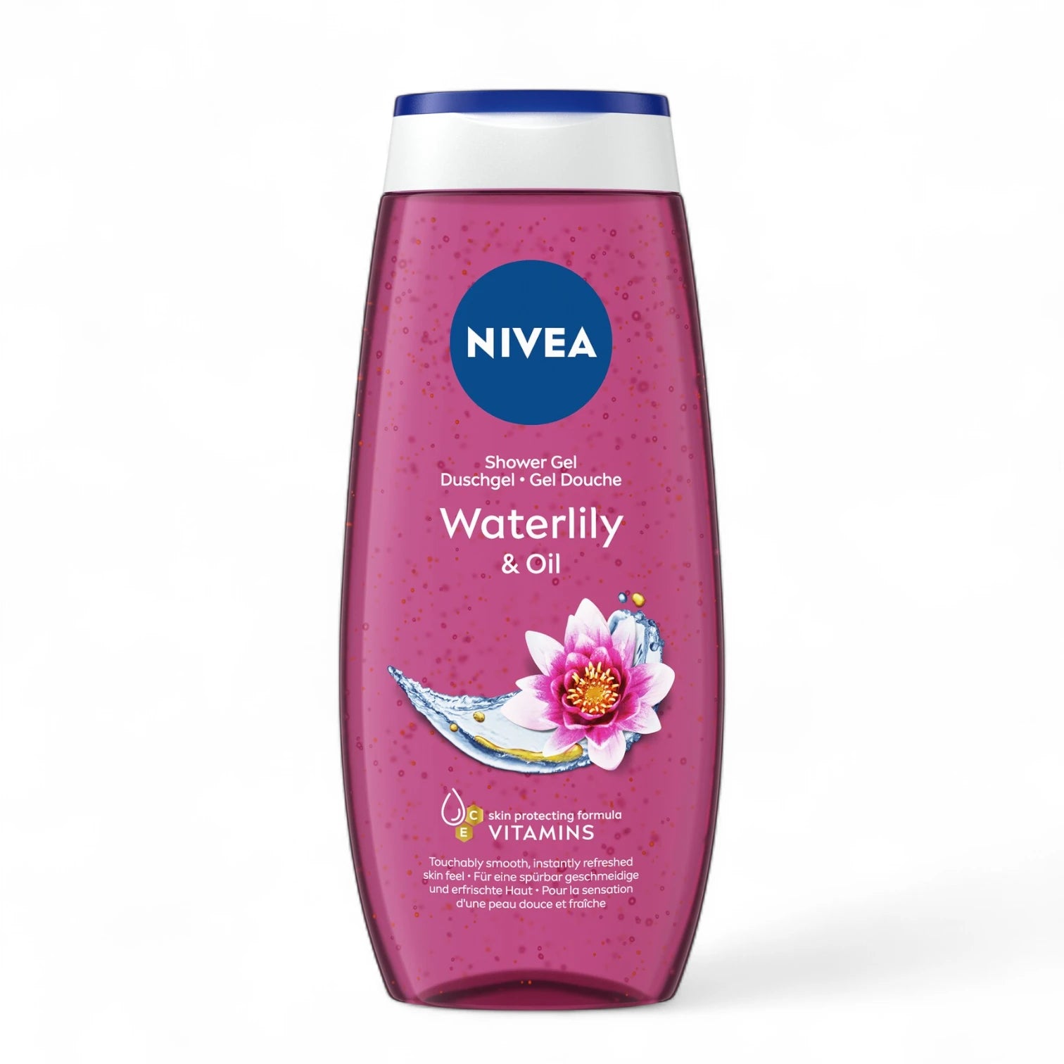 NIVEA Waterlily & Oil Shower Gel for Women – 250ml | pH Balanced Body Wash with Nourishing Oil Beads, Vitamin C & E | Moisturizing, Refreshing Floral Fragrance, Skin-Friendly & Biodegradable Formula - Damoo