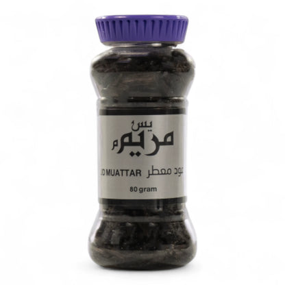 Muattar Oud Yes Maryam – 80g Premium Bakhoor | Long-Lasting Smokeless Oud Incense for Home, Majlis & Special Occasions - Damoo