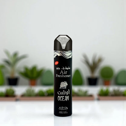 Ocean Dry Air Freshener Spray 300ml – Long-Lasting Ambery, Aquatic & Floral Fragrance for Home, Office & Car - Damoo
