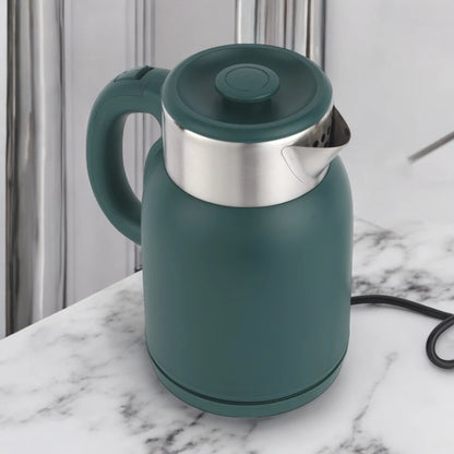 Olsenmark 1.5L Double Layer Electric Kettle OMK7027 – 1500W Stainless Steel Cool-Touch Kettle with 360° Rotating Base, Auto Shut-Off, Overheat & Boil-Dry Protection – Green - Damoo