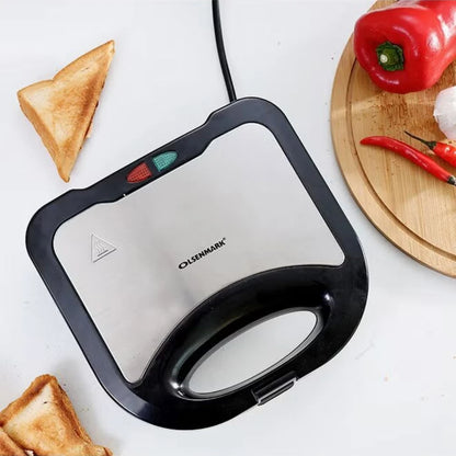 Olsenmark 2-Slice Sandwich Maker OMGM2321 – 750W Non-Stick Sandwich Toaster with Automatic Temperature Control, Cool Touch Handle & Overheat Protection – Compact, Easy-Clean Grill Press - Damoo