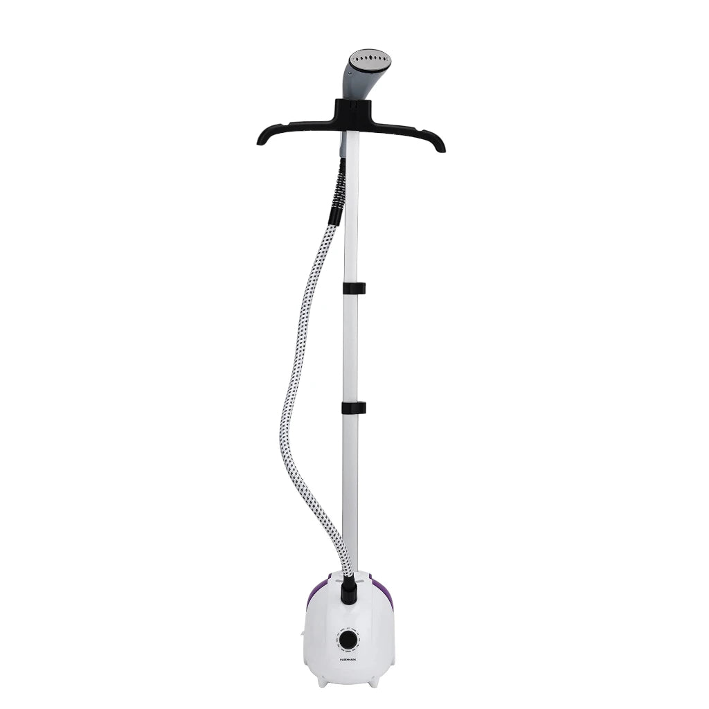 Olsenmark Garment Steamer – 1.8L Water Tank, 2000W Power, 45s Fast Heat-Up, Telescopic Pole, Clothes Hanger, Continuous Steam  , OMGS1690N – Pink - Damoo