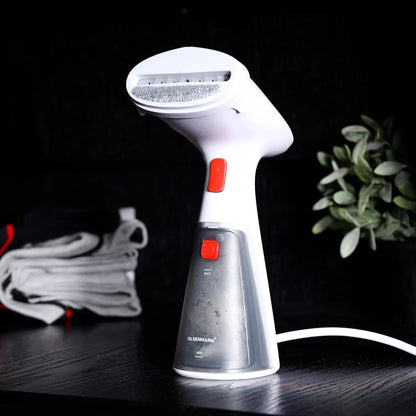 Olsenmark OMGS1817 Handheld Garment Steamer – 1000W Portable Fabric Steamer with 120ml Tank, Anti-Leak & Overheat Protection – Travel Size Clothes Steamer for All Fabrics – White - Damoo