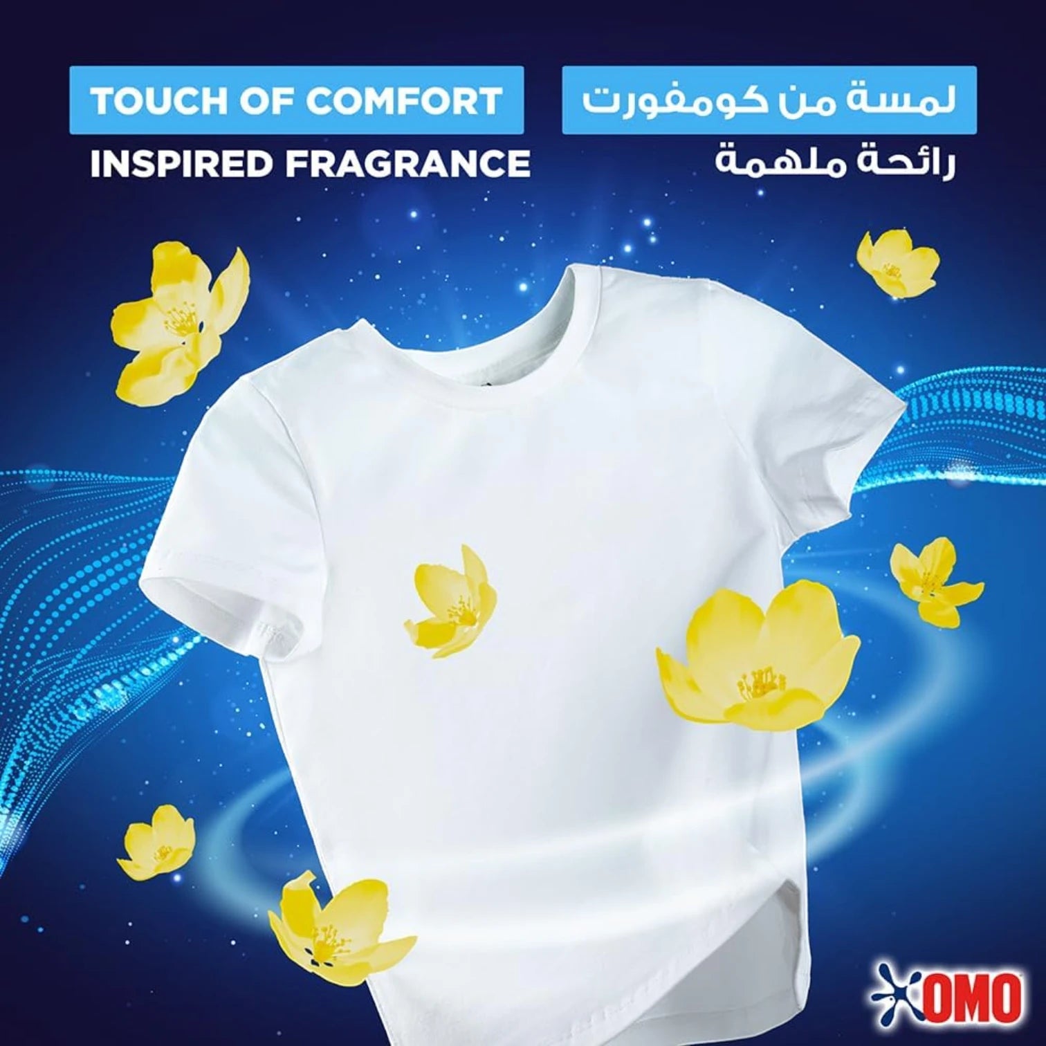 OMO Semi-Automatic Powder Laundry Detergent – Active Formula – Floral Scent – 100% Stain Removal in 1 Wash – Deep Cleaning & Long-Lasting Freshness – Twin Pack Offer (Same Size x2) - Damoo