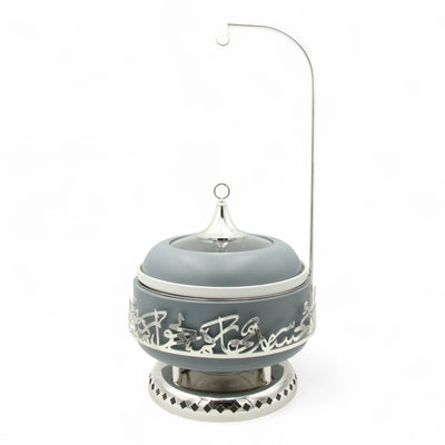 Otantik Luxury Arabic Buffet Serving Dish with Lid 6 Liter – Stainless Steel Warmer & Ceramic Insert for Hot Food, Events & Majlis Hosting-  Jiwar Collection - Damoo