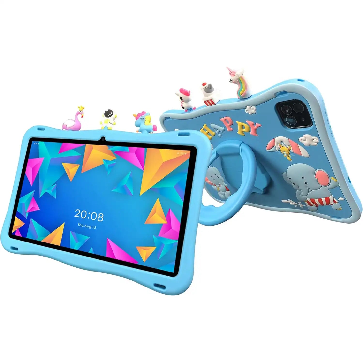 OTEETO TAB 10 Kids Tablet 10.1" HD, 6GB RAM + 128GB Storage, Android 13, Dual SIM, 8000mAh, Parental Control – Pink Kid-Proof Case Included - Damoo