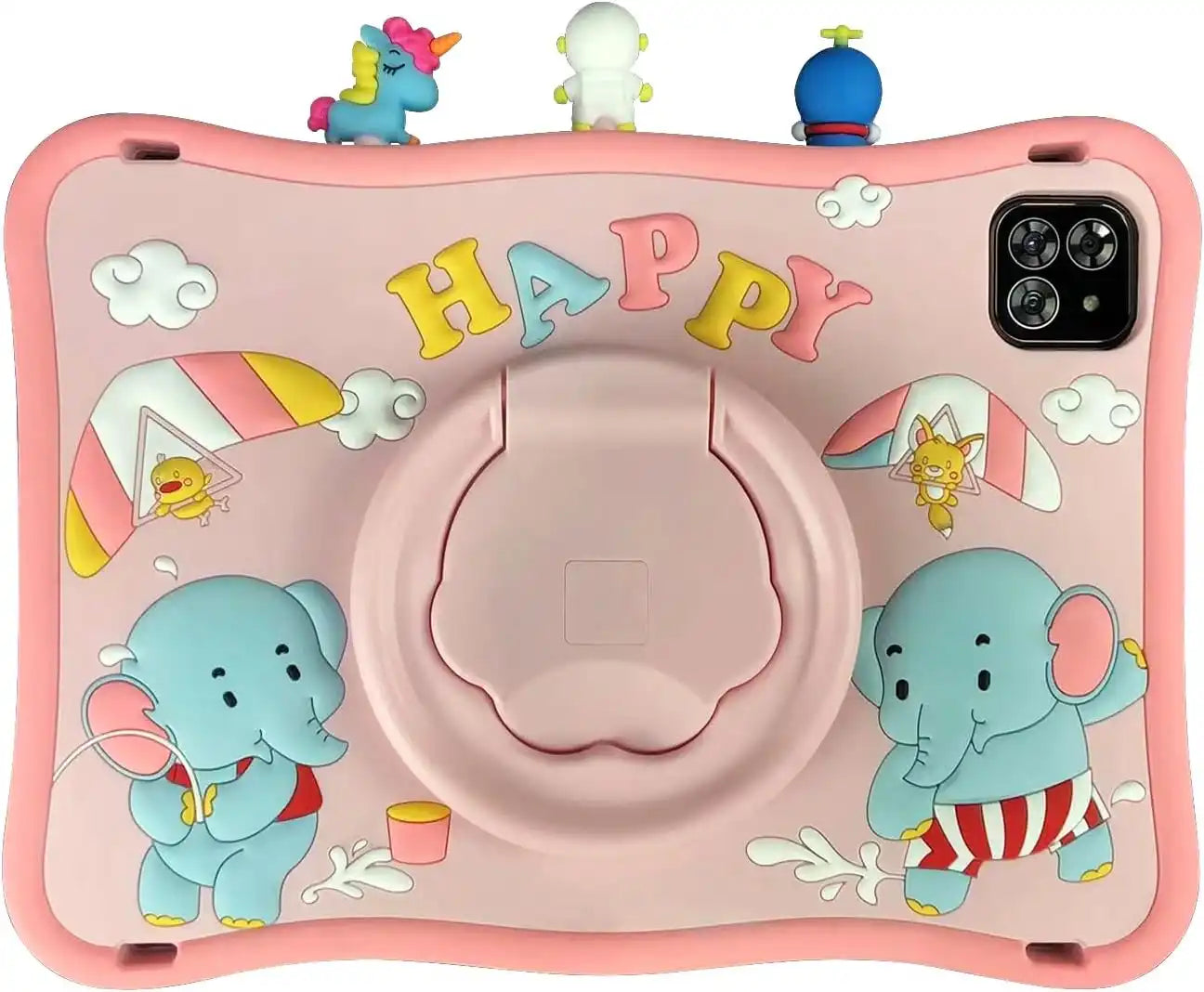 OTEETO TAB 10 Kids Tablet 10.1" HD, 6GB RAM + 128GB Storage, Android 13, Dual SIM, 8000mAh, Parental Control – Pink Kid-Proof Case Included - Damoo