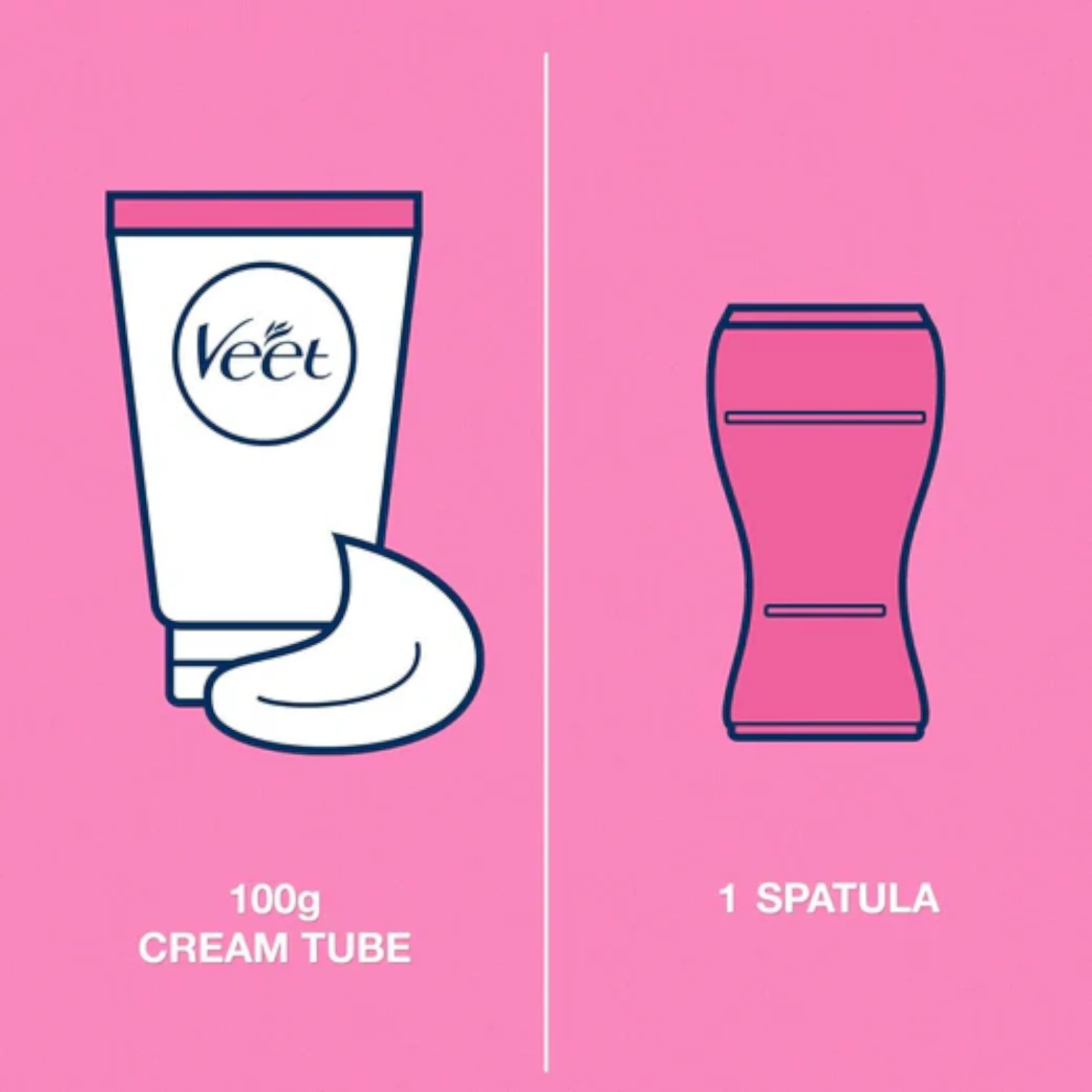 Veet Silky Fresh Hair Removal Cream – Normal Skin – 100g | Lotus Flower Extract | Up to 7 Days Smoothness & 24H Hydration - Damoo