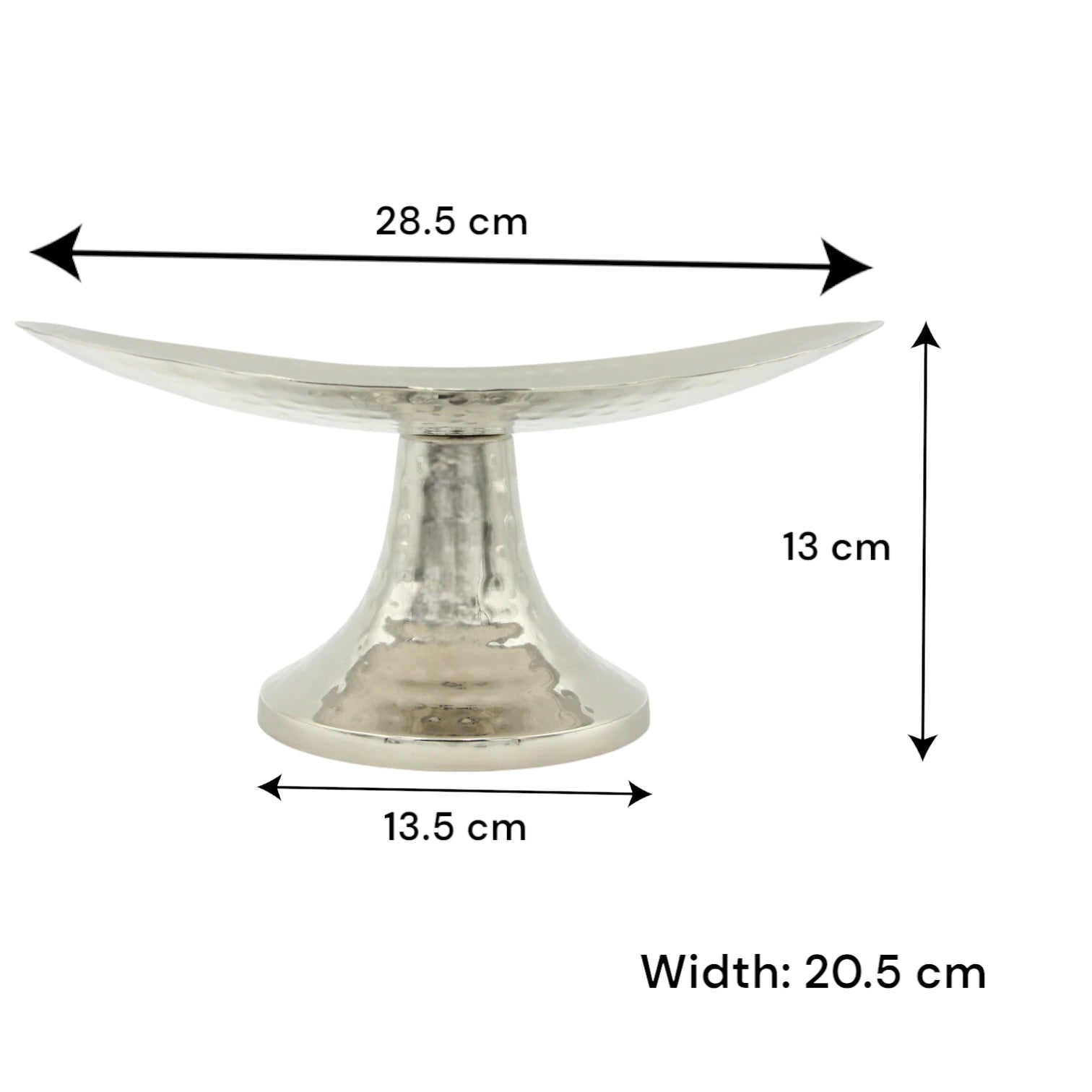Oval Metal Cake & Dessert Stand – Unique Shaped Platter Display for Cupcakes, Pastries, & More – Perfect for Weddings, Birthdays, and Celebrations - Damoo