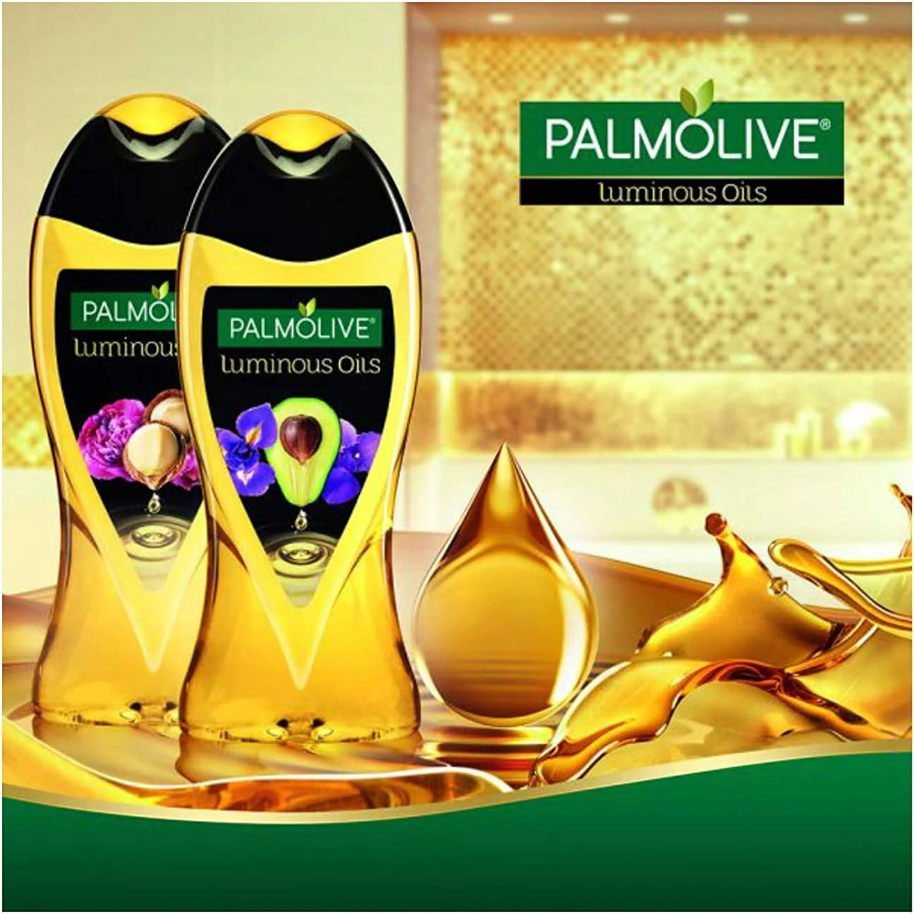 Palmolive Luminous Oils Shower Gel with Macadamia Oil & Peony Fragrance – 500ml | Luxurious Moisturizing Body Wash for Soft & Radiant Skin - Damoo