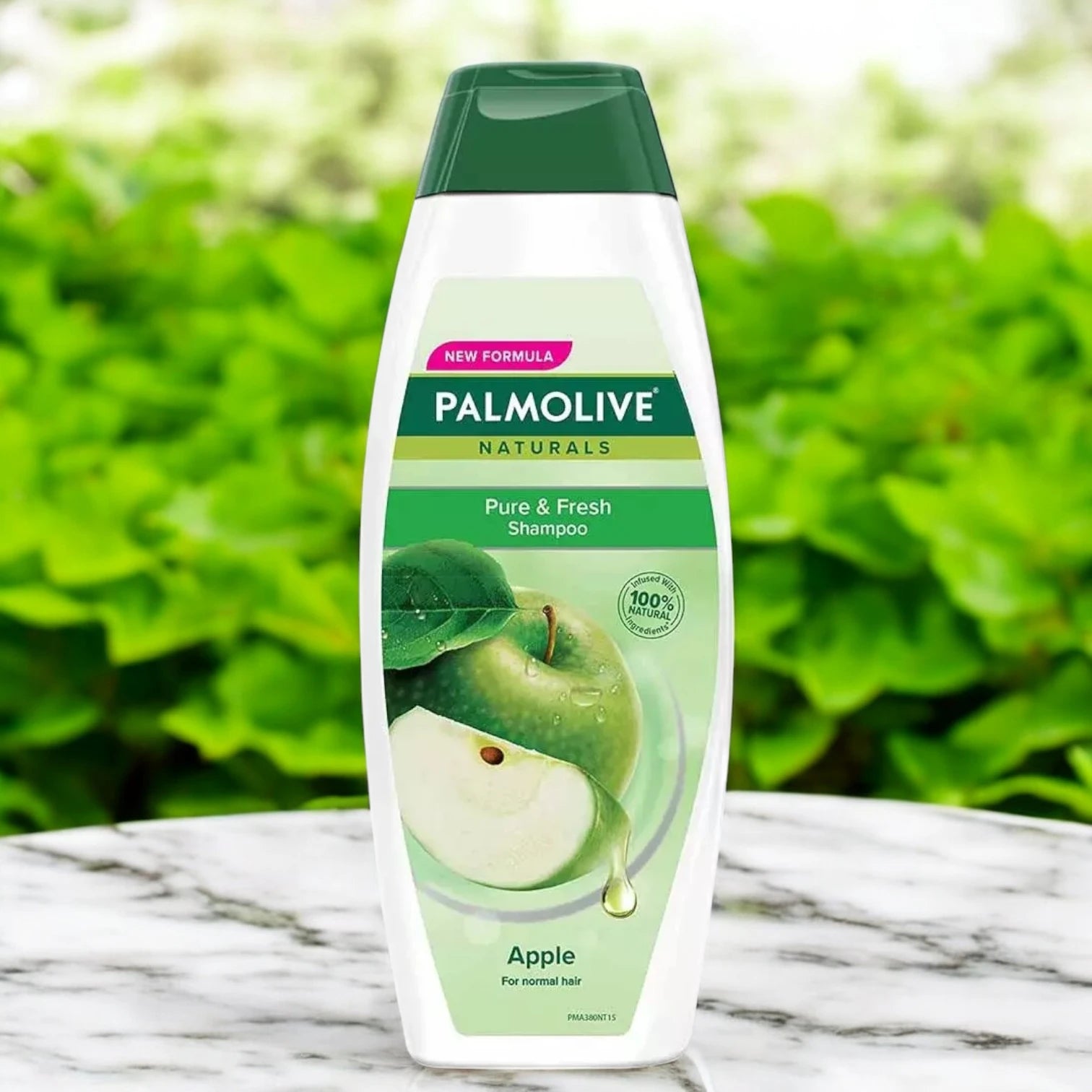 Palmolive Pure & Fresh Apple Shampoo | For Normal Hair | With 100% Natural Ingredients | 380ml - Damoo