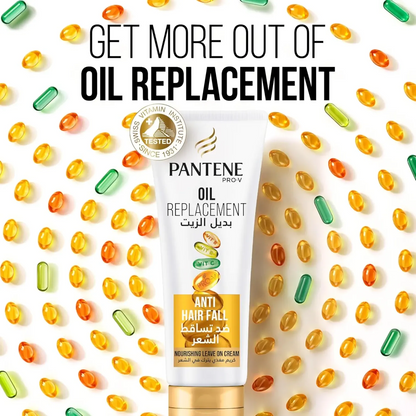 Pantene Pro-V Anti Hair Fall Oil Replacement Cream 275ml – Leave-In Conditioner for Thin & Weak Hair | Strengthens from Root to Tip | Anti Breakage, Paraben-Free - Damoo