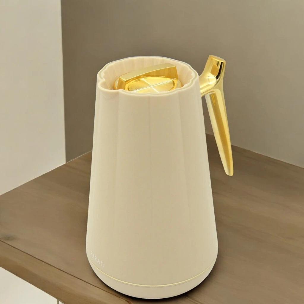 PARATI 1.0 Liters Vacuum Jug – Premium Double-Wall Borosilicate Glass Thermos Flask | Model LP9-10 | Leak-Proof, BPA-Free, Hot & Cold Beverage Container | Patented Design | Model LP9 | EN12546-1:2000 Certified - Damoo