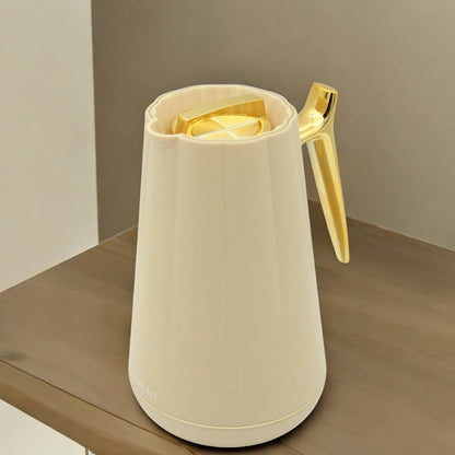 PARATI 1.0 Liters Vacuum Jug – Premium Double-Wall Borosilicate Glass Thermos Flask | Model LP9-10 | Leak-Proof, BPA-Free, Hot & Cold Beverage Container | Patented Design | Model LP9 | EN12546-1:2000 Certified - Damoo