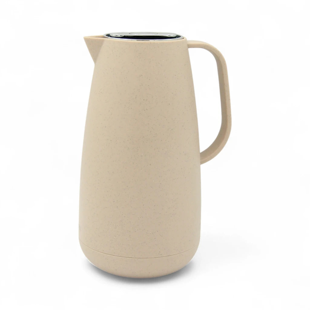 PARATI 1 Liters Vacuum Jug - High Borosilicate Glass Double-Wall, Drip-Free, Wide Opening, Heat Retention for Coffee, Tea, and Beverages - P14M-10 - Damoo
