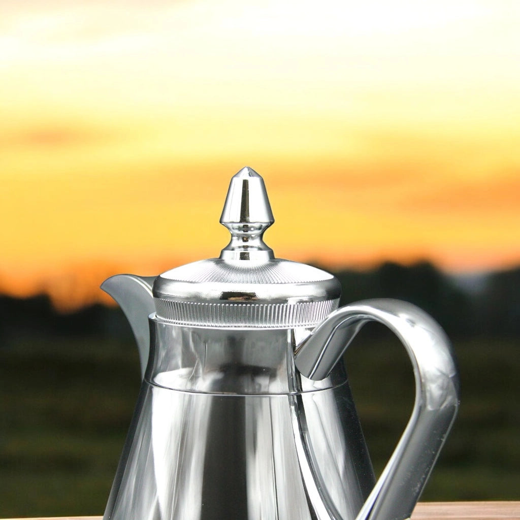 Parati Vacuum Jug Set – 0.35L + 0.5L | Double Wall High Vacuum | Borosilicate Glass & Food-Grade Silicone | 12H Hot / 24H Cold | Premium Heat Retention - Damoo