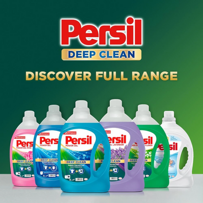 Persil Power Gel Liquid Laundry Detergent – White Flower, 2.9L + 1L Free | Deep Clean German Technology | Long-Lasting Freshness & Fabric Safe - Damoo