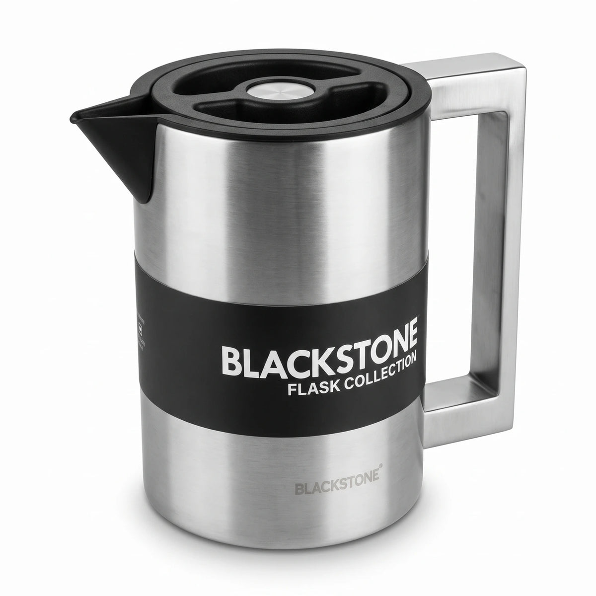 BLACKSTONE Stainless Steel Vacuum Flask – 1.0 Liter | 12-Hour Hot, 24-Hour Cold | Leak-Proof Tea and Coffee Flask