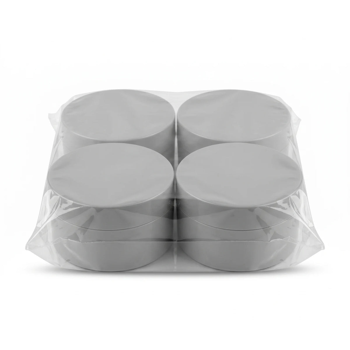 Plastic Gray Incense Jar Set of 4 – 300 g Capacity Each, Incense Storage Containers for Home Fragrance Organization