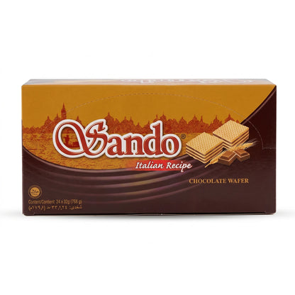 Bambino Italian Recipe Chocolate Wafer – Pack of 24 x 32g | Layered Wafer Snack with Chocolate Filling