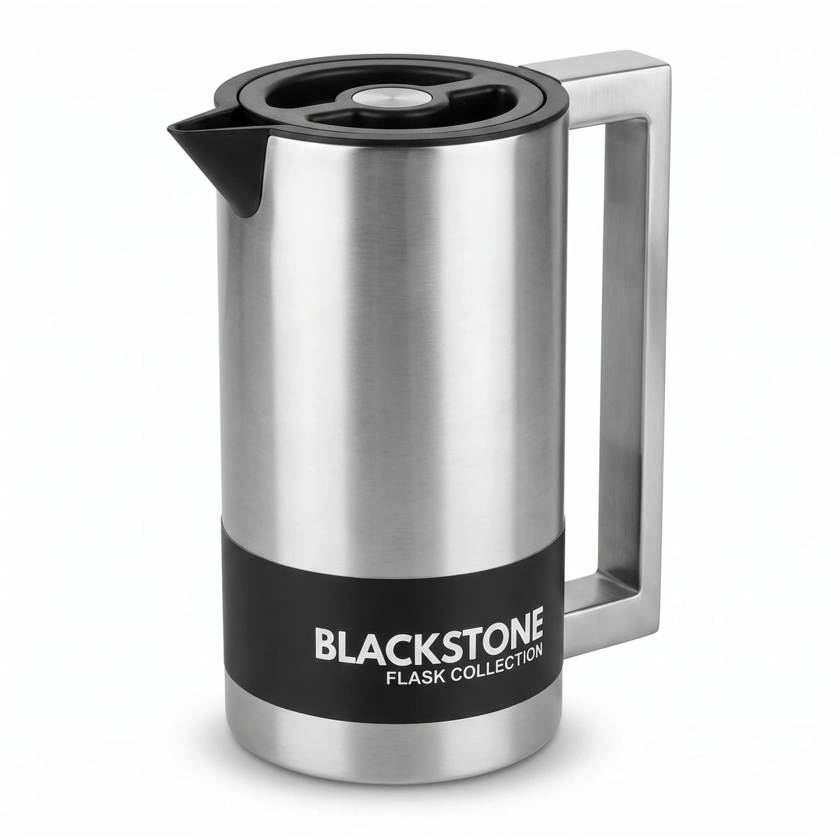 Black stone vacuum flask – 1 Liter | Handle, Spout and Fitted Lid
