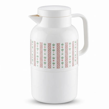 Legend Thermal Flask 2.0 Liters – Traditional Green and Red Pattern | Leak-Proof Tea and Coffee Flask