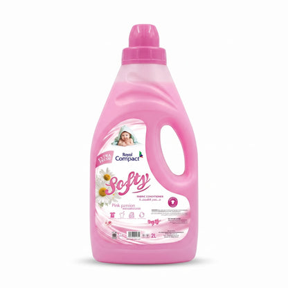 Royal Compact softy Fabric Conditioner – Pink Passion, 2 Liters | Extra Fresh, Superconcentrated Softener with Odour Defence Formula