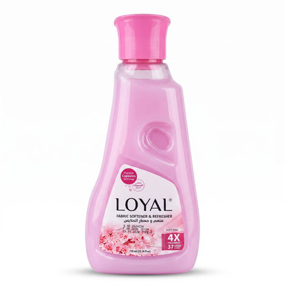 Loyal Fabric Softener & Refresher Soft Pink 750ml | Fragrance Capsules Technology | 4X Freshness | Colour Protection