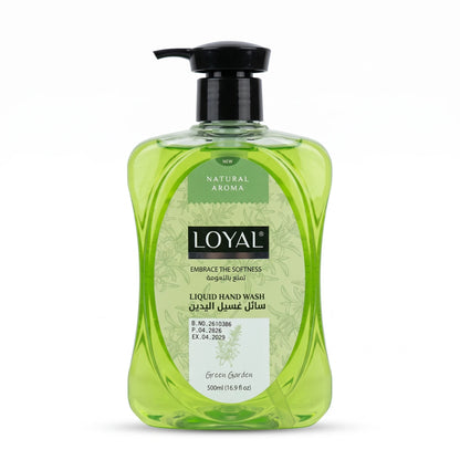 LOYAL Natural Aroma Green Garden Liquid Hand Wash 500ml (16.9 fl oz) | New Aroma Hand Wash for Everyday Use