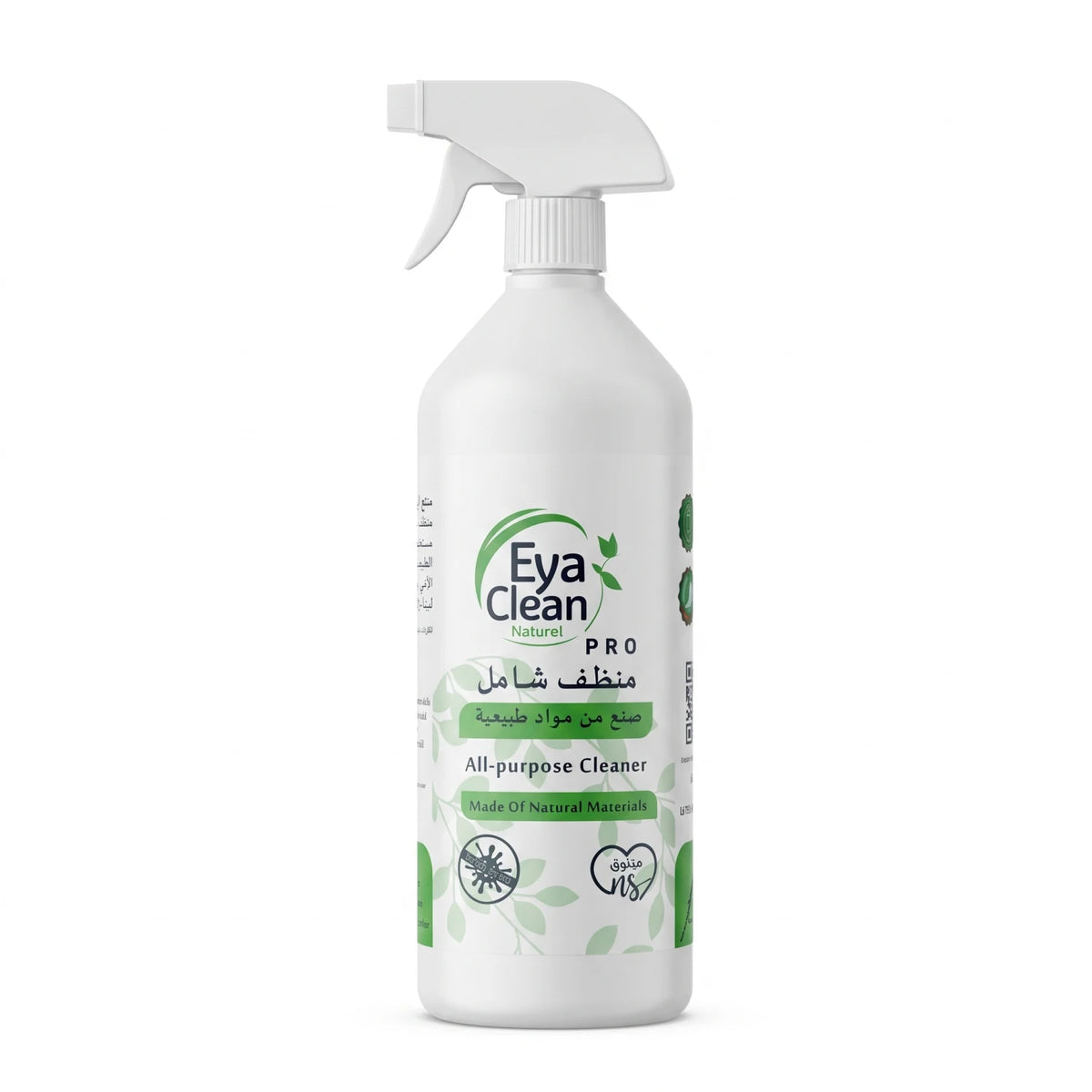 Eva Clean Naturel All-Purpose Cleaner 1 Liter – PRO Formula with Natural Materials and Antibacterial Cleaning for Everyday Household Surfaces