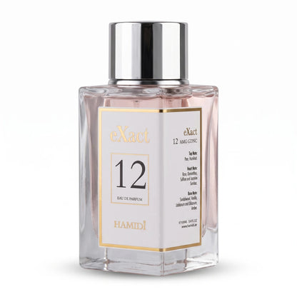 HAMIDI eXact 12 Eau de Parfum 100ML – Pear, Hazelnut, Rose, Saffron, Jasmine, Sandalwood, Vanilla & Oud Fragrance