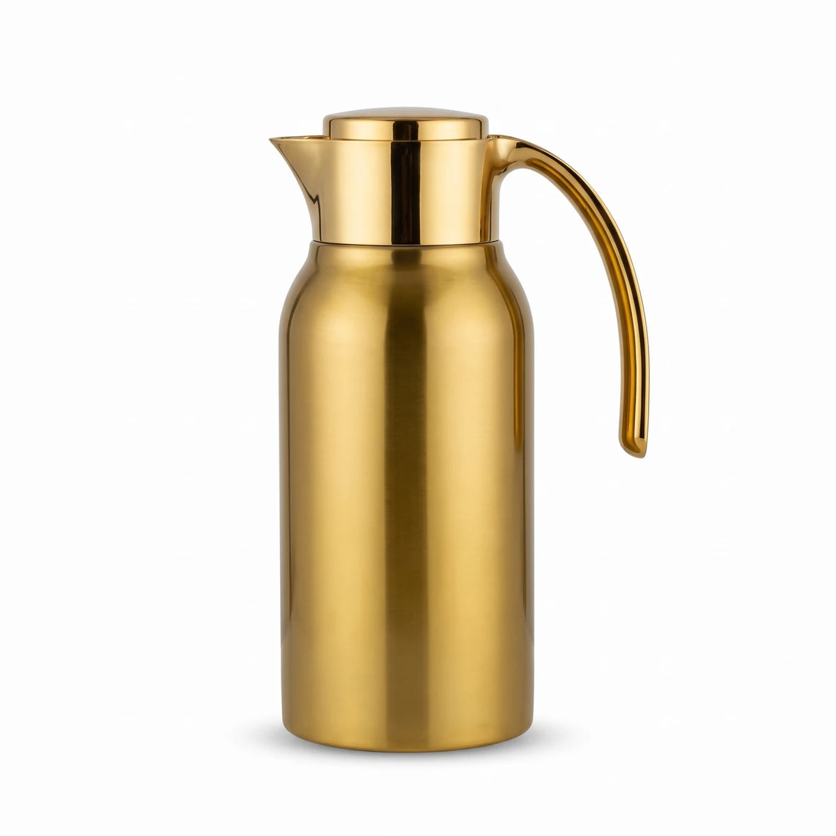 Helios Premium Gold-Finish Stainless Steel Vacuum Flask – 1.5L | Leak-Proof Tea and Coffee Thermos | German-Made
