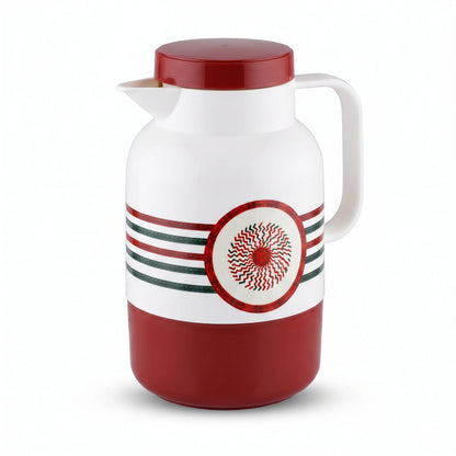 Legend Vacuum flask 1.5 Liters – Leak Proof, 12-Hour Hot & 24-Hour Cold, Decorative Striped & Geometric Pattern