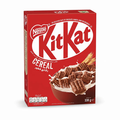 Nestlé KitKat CEREAL 330 g Chocolate Breakfast Cereal with Whole Grain Pieces, Milk Chocolate and Wafer Flavour