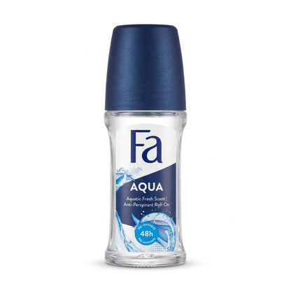 Fa AQUA Anti-Perspirant Roll-On – Aquatic Fresh Scent | No Wetness | 48h