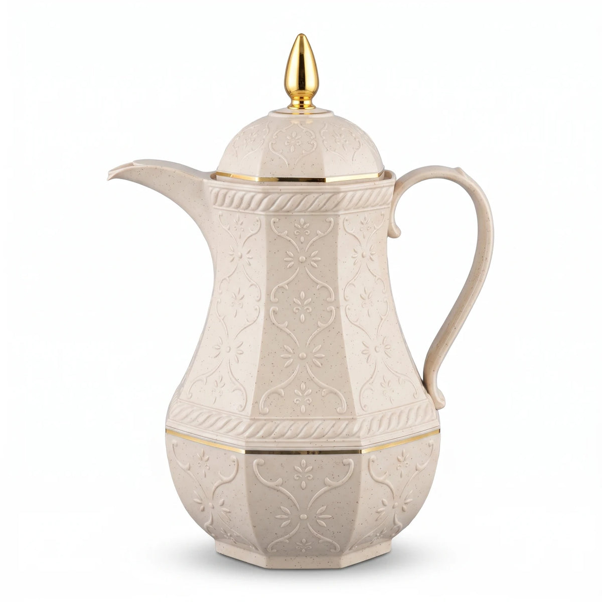 Rose 0.6L Vacuum Flask – 12-Hour Hot and Cold Retention, Leak-Proof Pink Glass Interior for Tea and Arabic Coffee