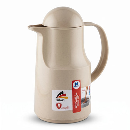 Markutec German-made Beige vaccum flask – 0.5 Litre | Plastic Body | Leak Proof | Keeps Tea and Coffee Hot or Cold