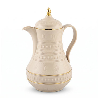 Rose Decorative Vaccum Flask 1 Liter – Leak Proof Tea and Coffee Flask | Keeps Hot 12 Hours, Cold 24 Hours