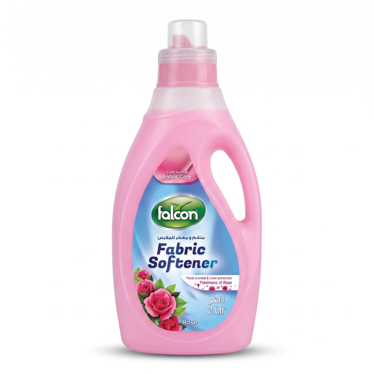 Falcon Fabric Softener – 2 Liters Capacity, Rose Flavour | Floral Scent, Color Protection and Fabric Care